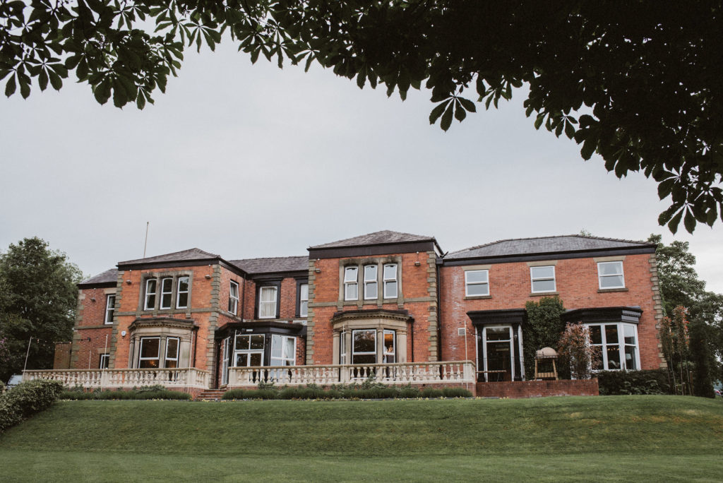 An external view of Ashfield House exclusive luxury country house wedding venue in Lancashire