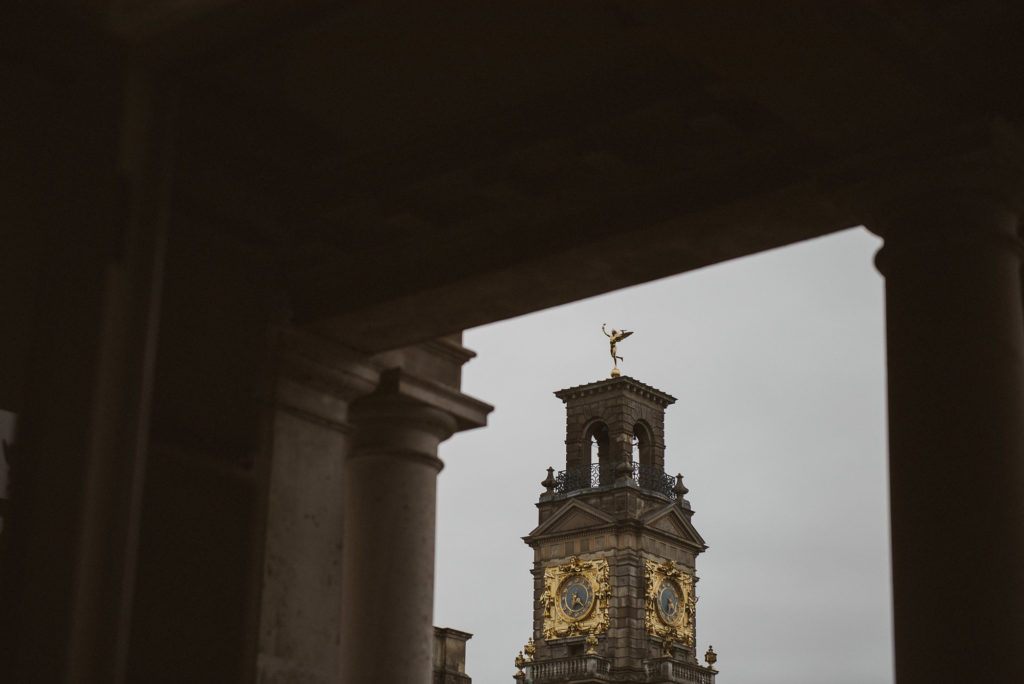 the clock tower at Cliveden House