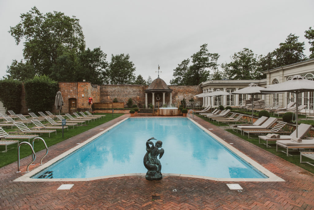 the outdoor swimming pool at Cliveden House
